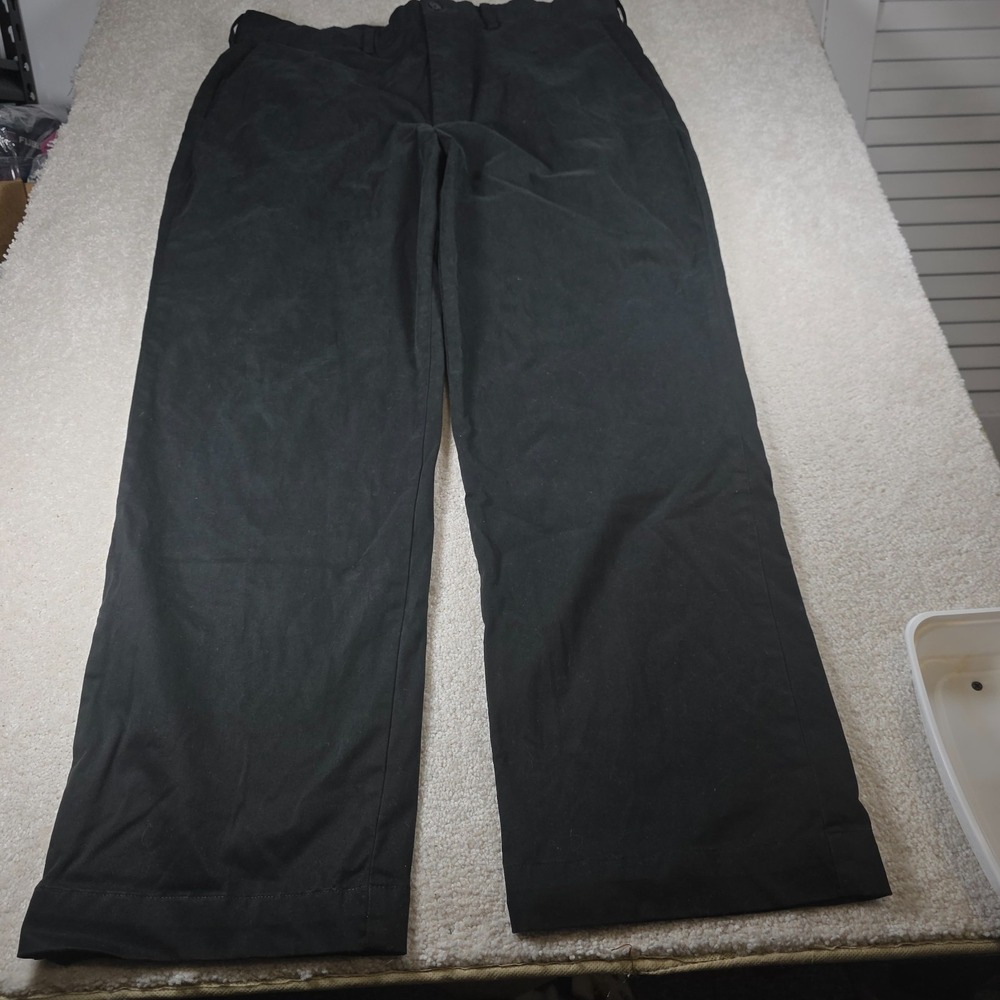 Polo Ralph Lauren Pants Mens 38/30 Black Slash Pocket‎ Wide Leg Trouser Casual - Picture 8 of 9